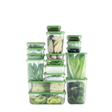 17 PCS Kitchen Food Storage Box Container Set Organizer Refrigerator Jars Intertwined Fridge Pantry Bacon Cheese Salami Olive