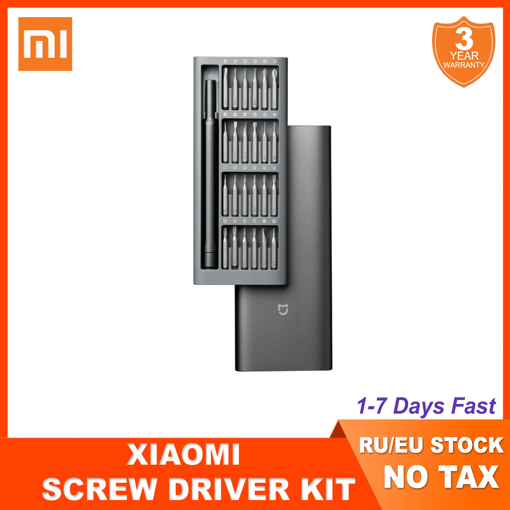 

2020 Original Xiaomi Daily Use Screwdriver Kit 24 Precision Magnetic Bits Alluminum Box DIY Screw Driver Set For Smart home