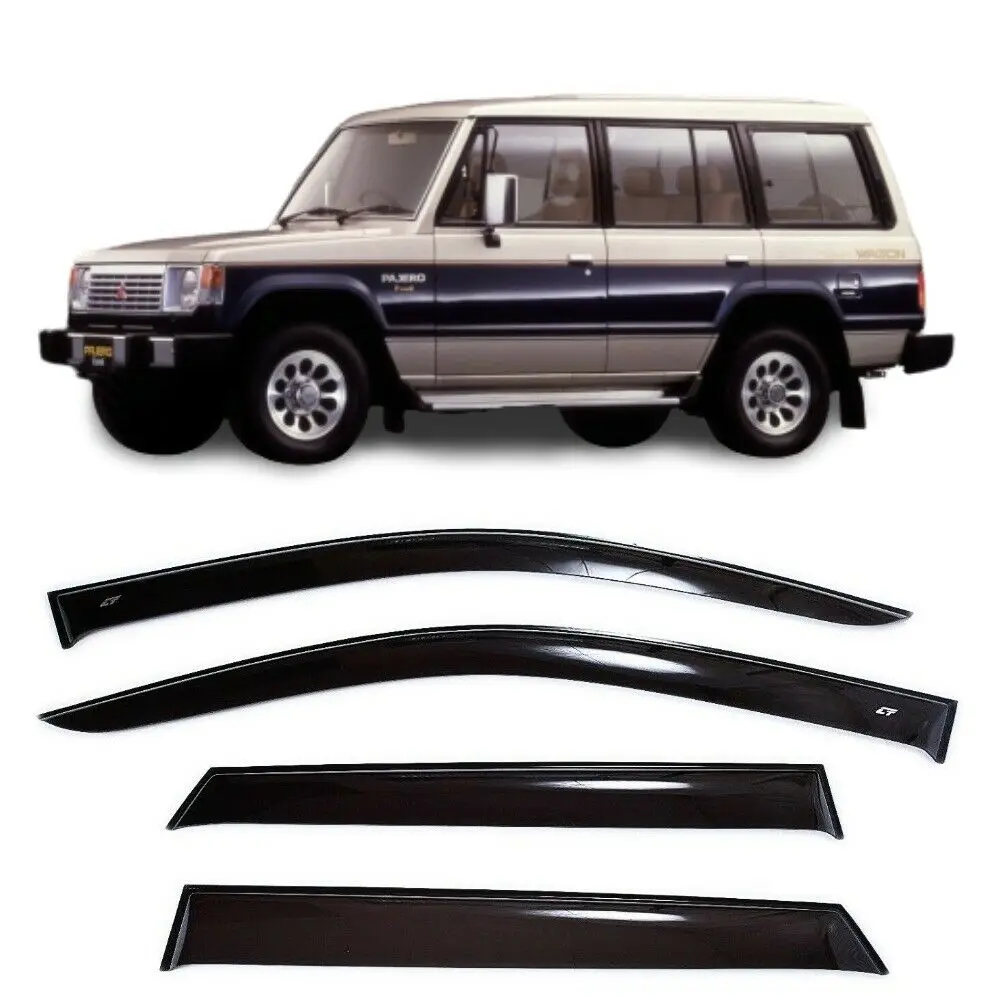 Дефлекторы окон Cobra Tuning M42382 на авто Mitsubishi Pajero 1 I 5d 1982 1991 4 шт./комп. ветровики от