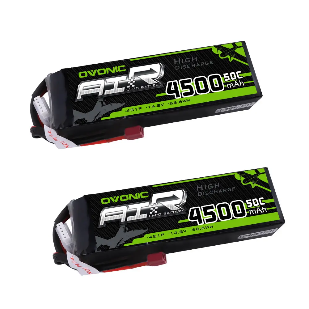 OVONIC 14 8 V 50C 4S 4500mAh LiPo батарейный блок с Т образной вилкой для автомобилей самолетов