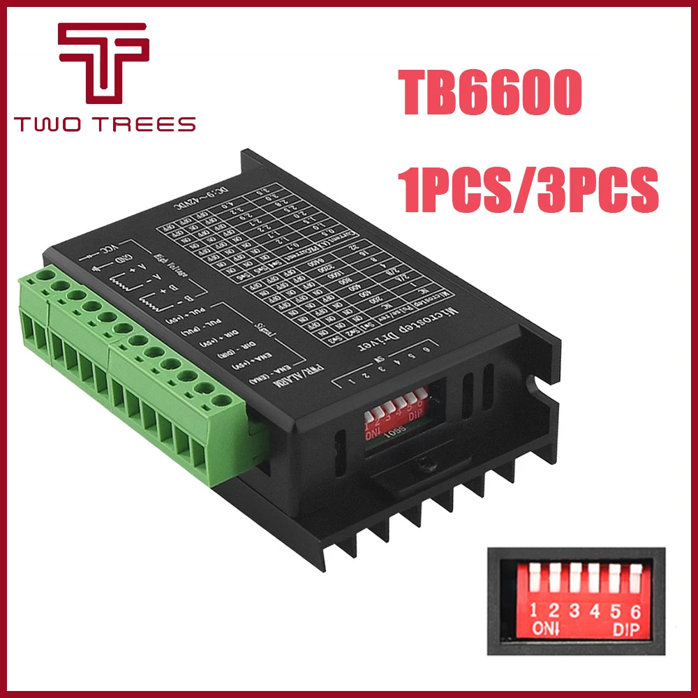 Драйвер шагового двигателя TB6600 Nema 23 34 42/57/86 Nema17 4A DC9 40V 1 шаговый двигатель CNC