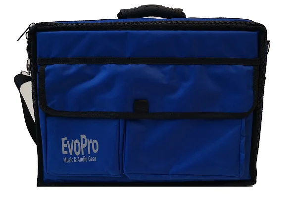 Softcase Bag for Controller, Setup, DJ Equipments Carry Case Polyester Fabric With Water-Repellent Coating Blue enlarge