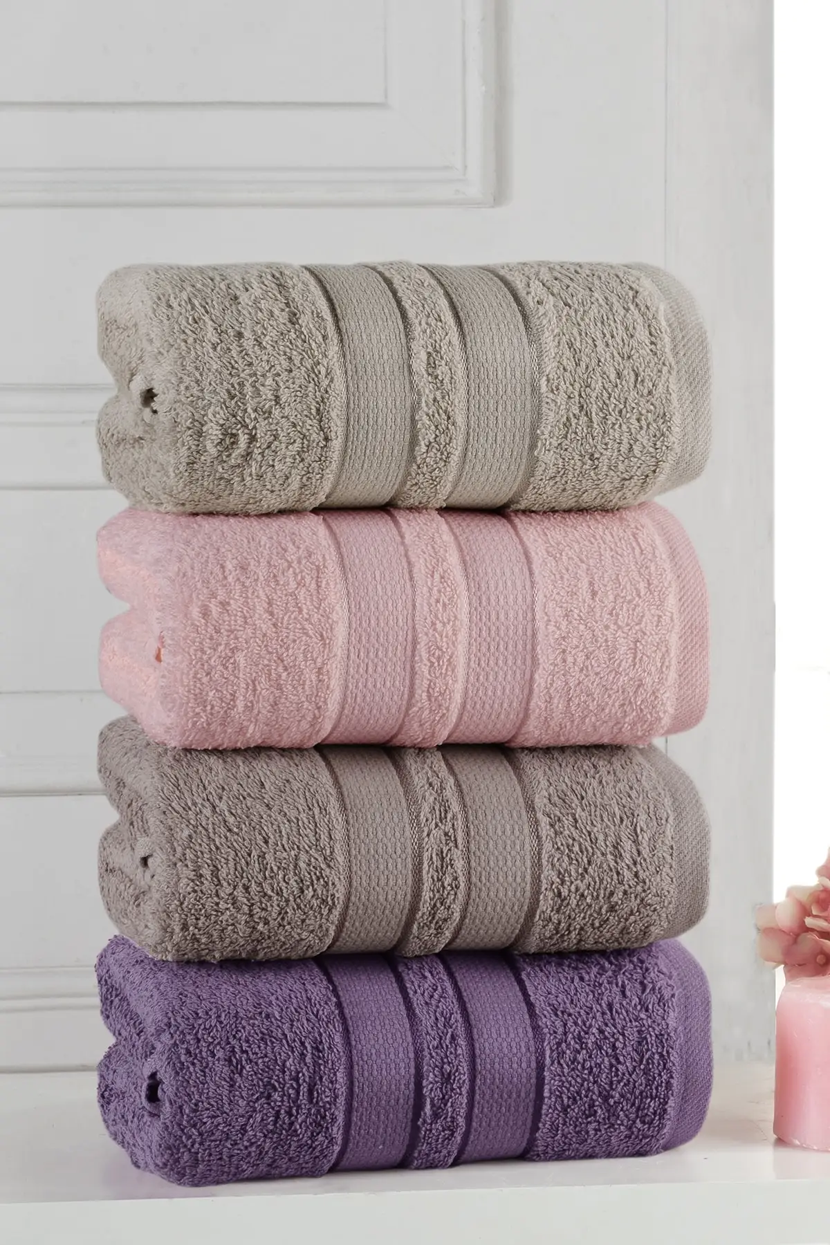 

Hand And Face Towel Set 50x90 Cm 4'L