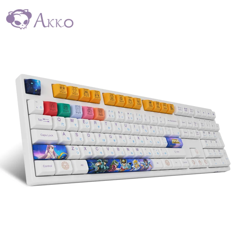 

Механическая Проводная клавиатура Akko Saint Seiya, JDA Profile108, игровая клавиша для офиса, набора текста для компьютера и ноутбука
