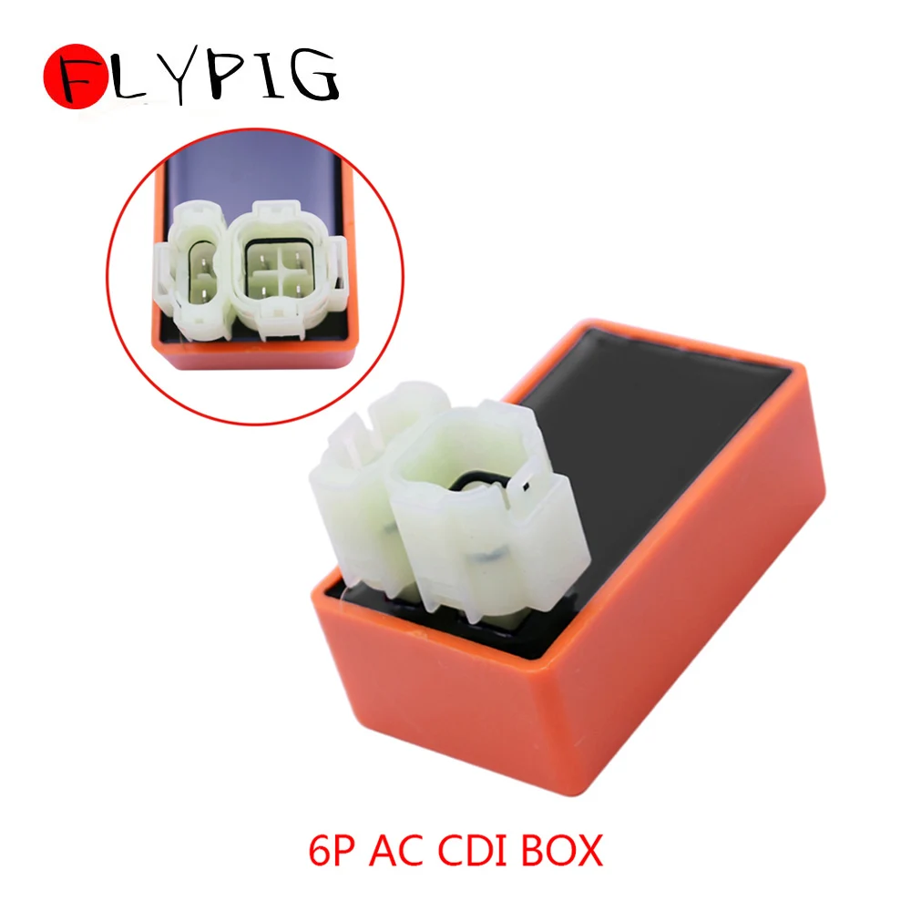 ABS 6 Pin Racing AC CDI блок зажигания 2 вилки для GY6 50cc 125cc 150cc 139QMB 157QMJ двигатели ATV Скутер картинг Багги мопед