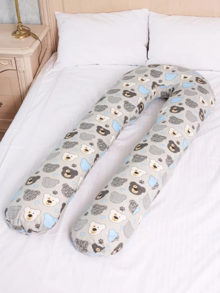 Pillow for pregnant women and feeding moms with pillowcase cover u shaped Texxet big long things hugs hugging orthopedic home sleeping on the side