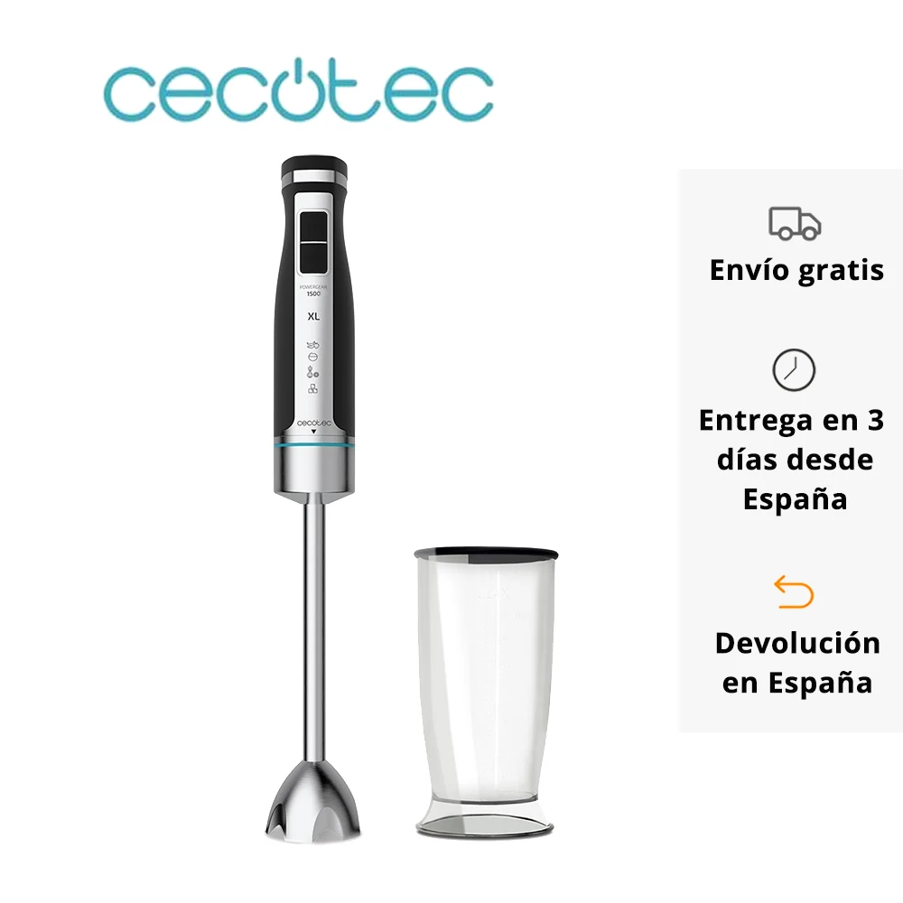 Cecotec Powergear 1500 Xl ручной блендер Вт черный титанов| |