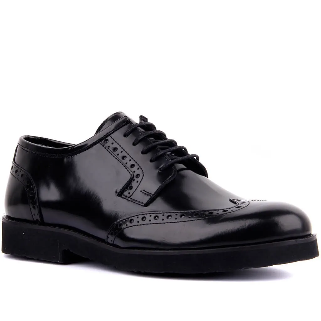 Sail Lakers - Genuine Leather Men Shoes Lace-up Dress Shoe Black Color Men's Footwear 2020 Made in Turkey | Обувь