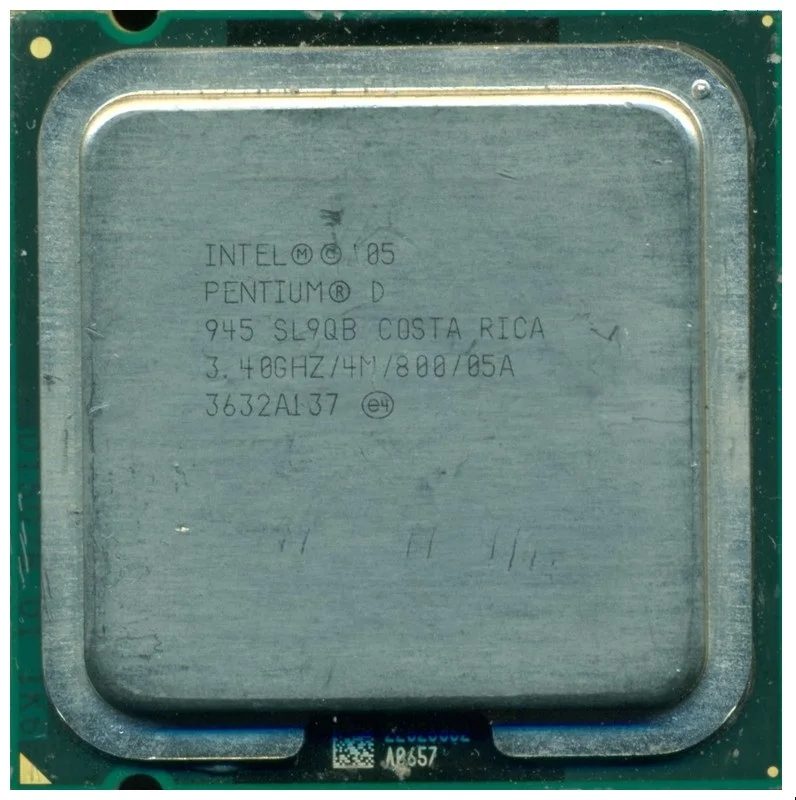 процессор сокет 775 Intel Pentium-D (945) 3 4/4/800 SL9QB | Компьютеры и офис