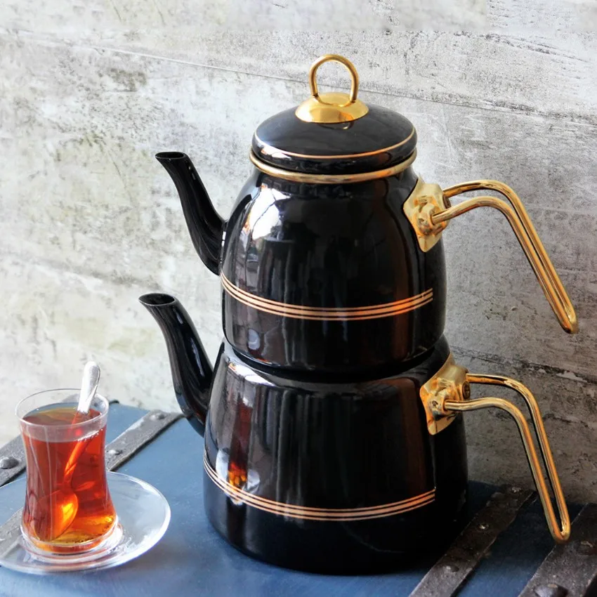 

Oualita Enamel Teapot Set. Türkiye'de PRODUCED. 6'lı tea cup set HEDİYELİ.