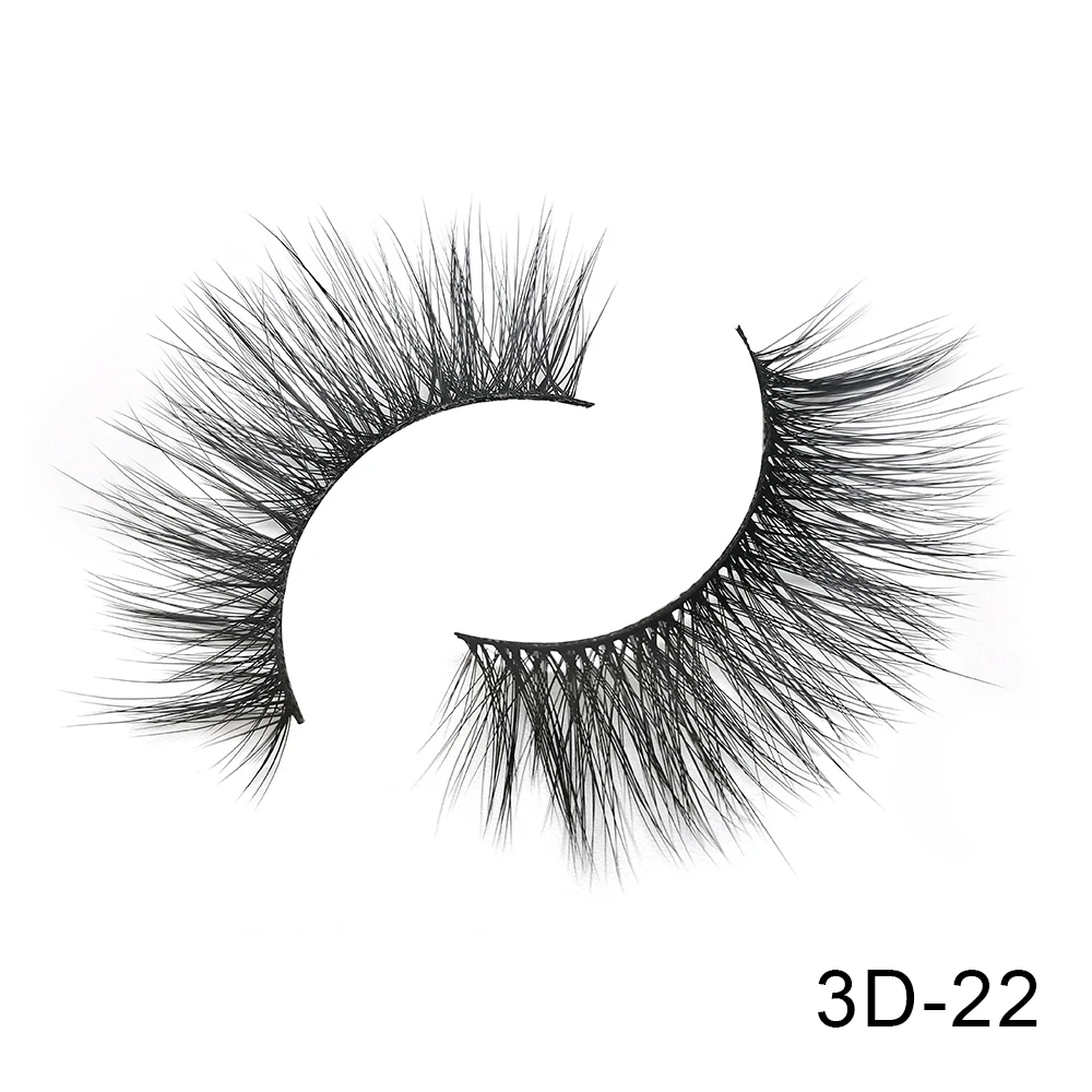 3D-22 6 пар Friholl. m Искусственные норковые ресницы натуральные длинные ресницы ручной работы макияж 25 мм Искусственные норковые ресницы 3D синтетические шелковые накладные ресницы - Цвет: 3D-22