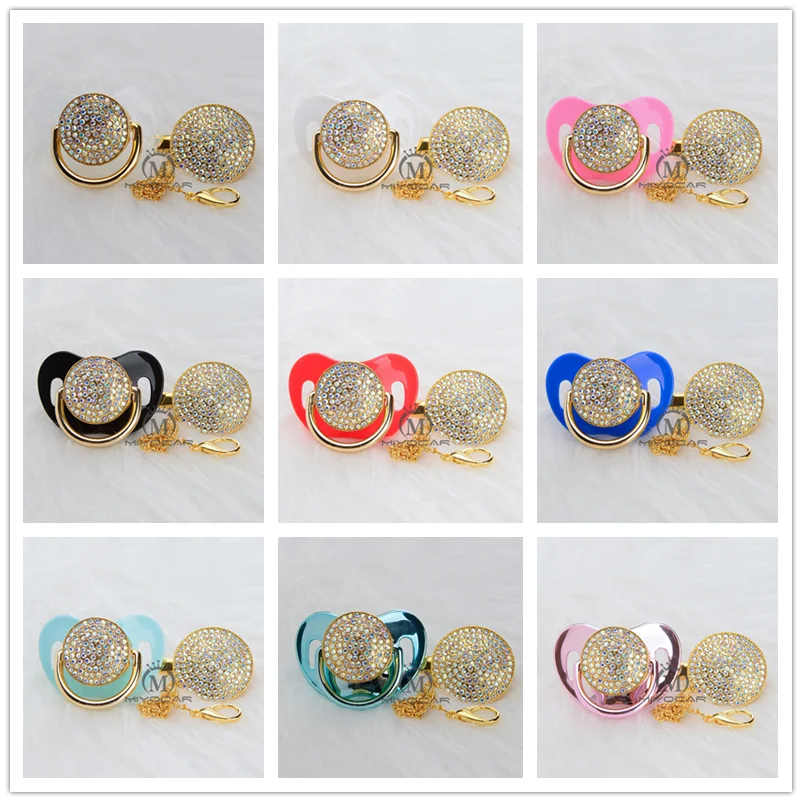 MIYOCAR набор золотых разноцветных сосок и зажимов пустышка цепочка для соска SGS