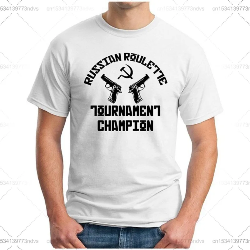 

OM3 - ian Roulette Bla - T-Shirt Tournament Champion Winner Gun Revoer, S - 4XL