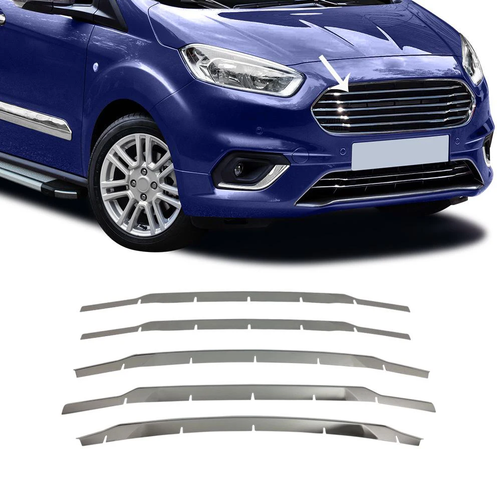 Ford Courier Chrome Front Grille 5 Piece Stainless Steel (2018-)