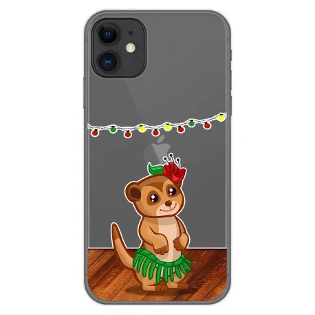 Case Gel Transparent for Iphone 11 (6.1) design Meerkat Drawings |