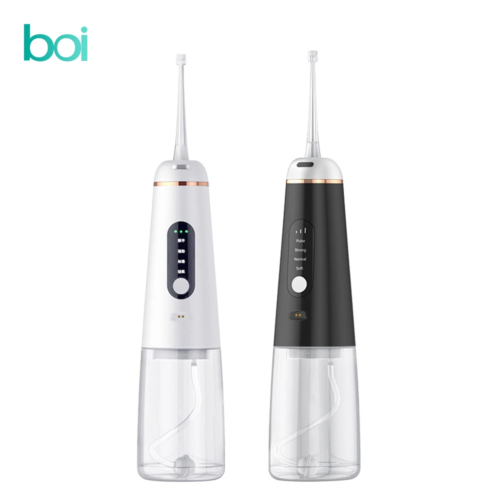 

[Boi] 5 Mode 350ml USB Rechargeable Electric Waterpulse Oral Irrigator Water Flosser Dental Jet For False Teeth Perfact Smile