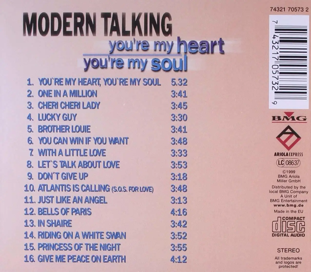 Modern Talking / You're My Heart Soul (CD) | Электроника