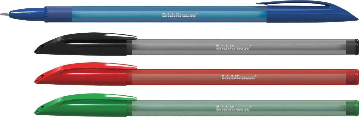 Ballpoint pen R-101 in a set of 4 pieces (blue black red green) 1 0mm erichkrause 33517 |
