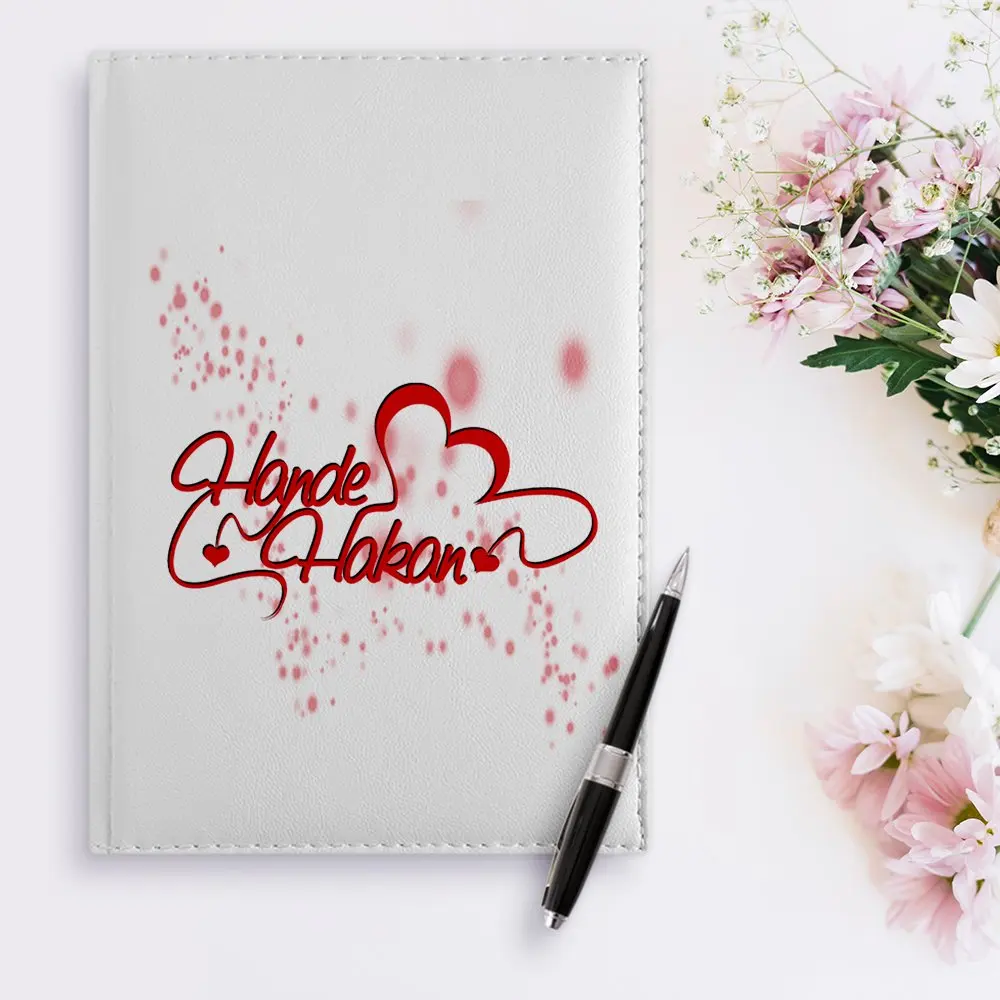 

Personalized Valentine's Day Design 2020 White Leather Organizer-13