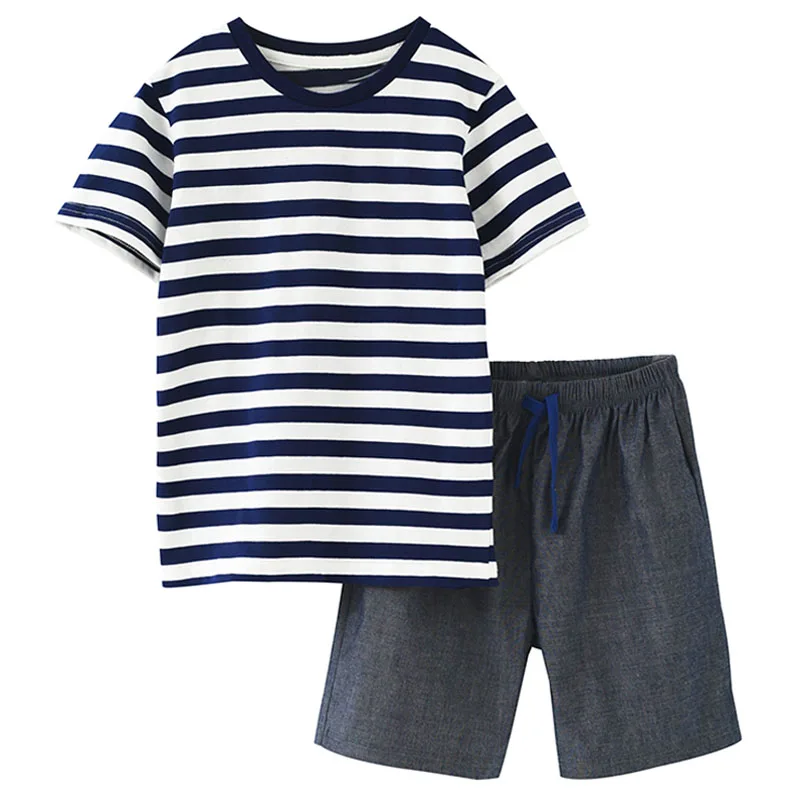 

100% Cotton Baby Boys Clothes Sets Summer Casual Children Suits t-shirts Shorts Pants Beach Outfits Infant Boys Kids Sports Sets