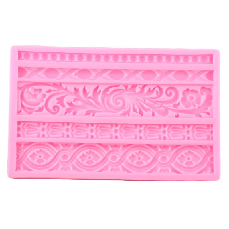 silicone quadro flor laço fondant moldes diy