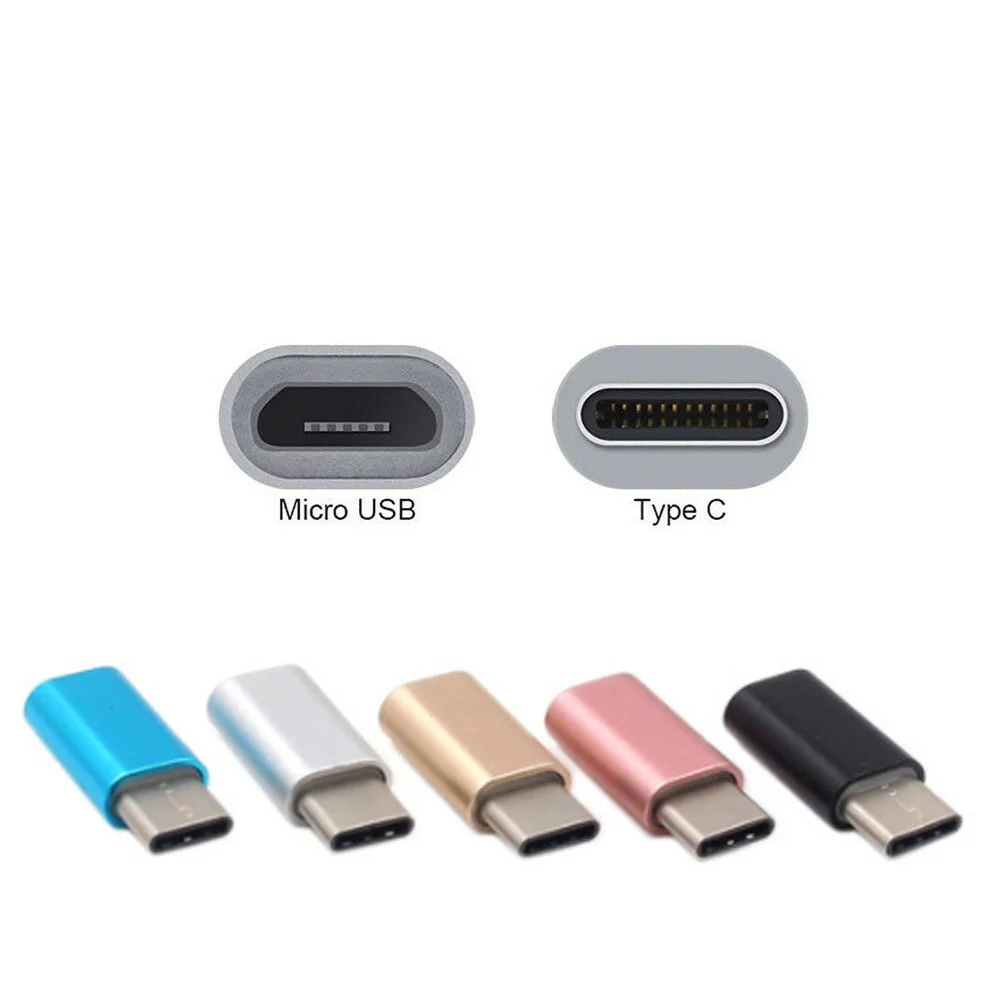 Кабель адаптер MICRO USB type C Золотой REF2055|Хранилища для электроники| |