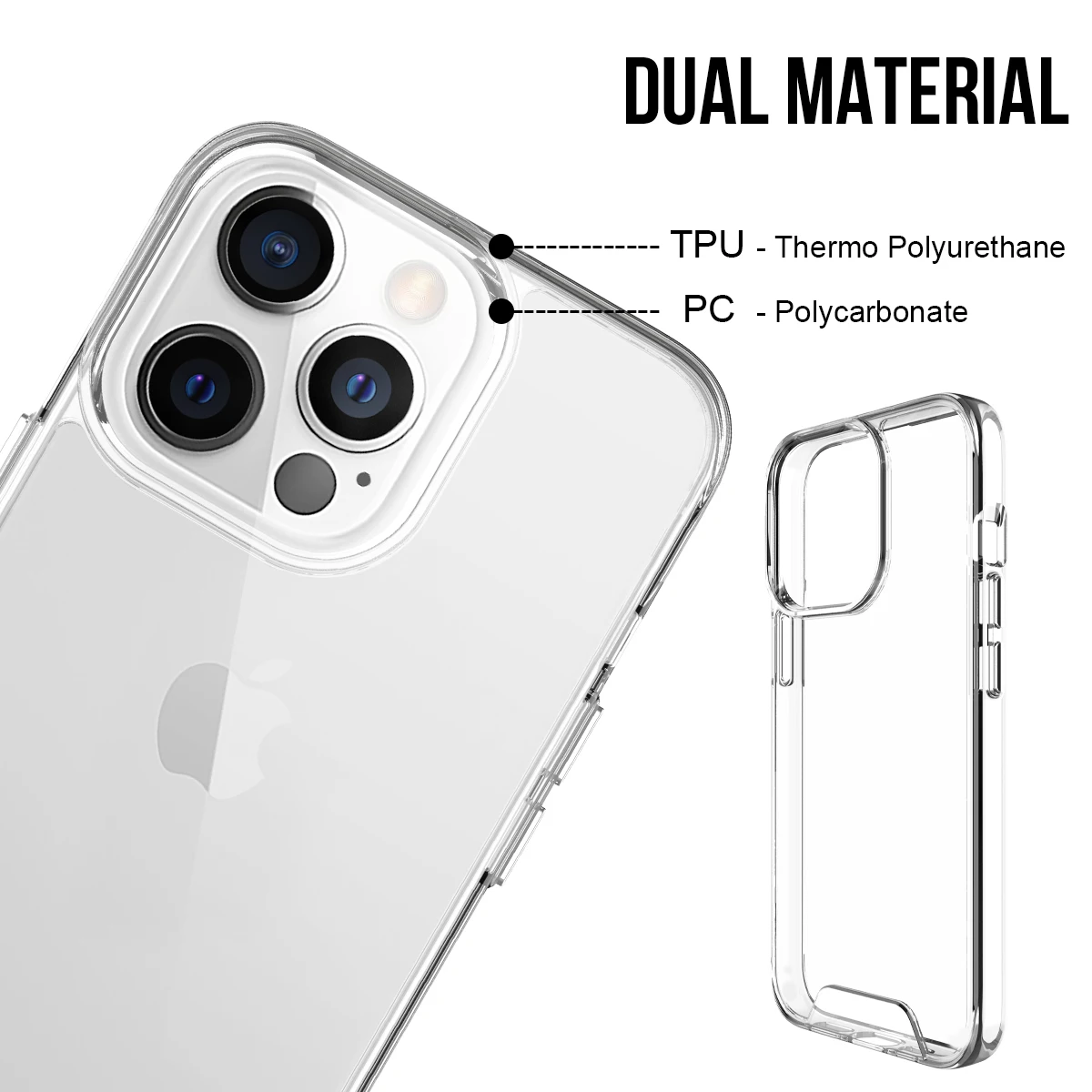 

2021 NEW Iphone 13 Case For Apple iPhone 13Pro Back Cover Transparent Wear-resistant IPhone 13 Pro Shell