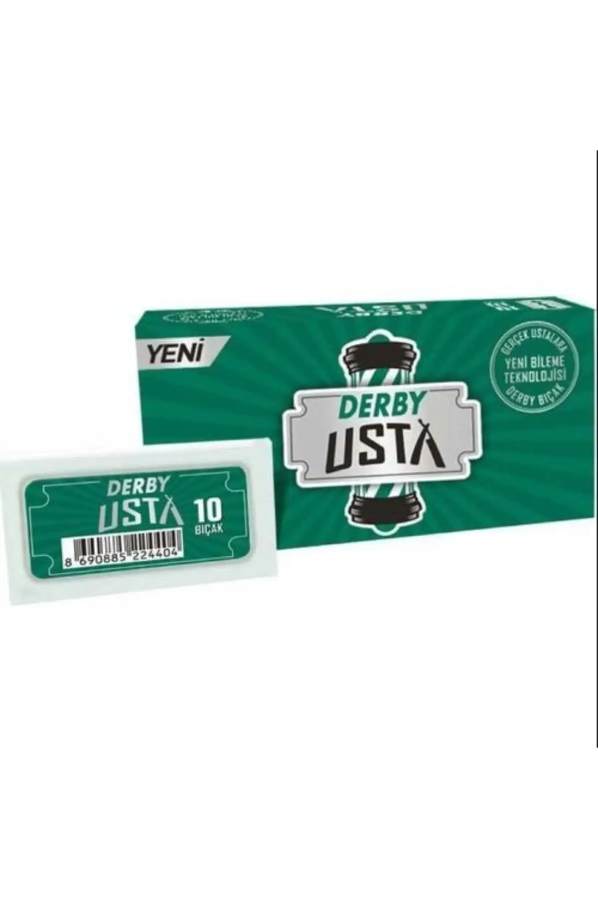 

Derby Extra Platinum Coated Safety Razor Shaving Razor Double Edge Razor Blades 100 Pcs Barber