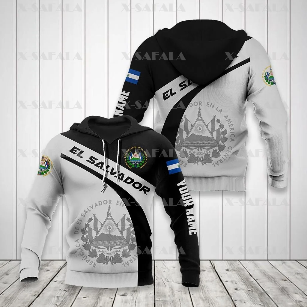 

EL SALVADOR PROUD Salvadorans Country Flag 3D Print Zipper Hoodie Man Female Pullover Sweatshirt Hooded Jersey Tracksuits-6