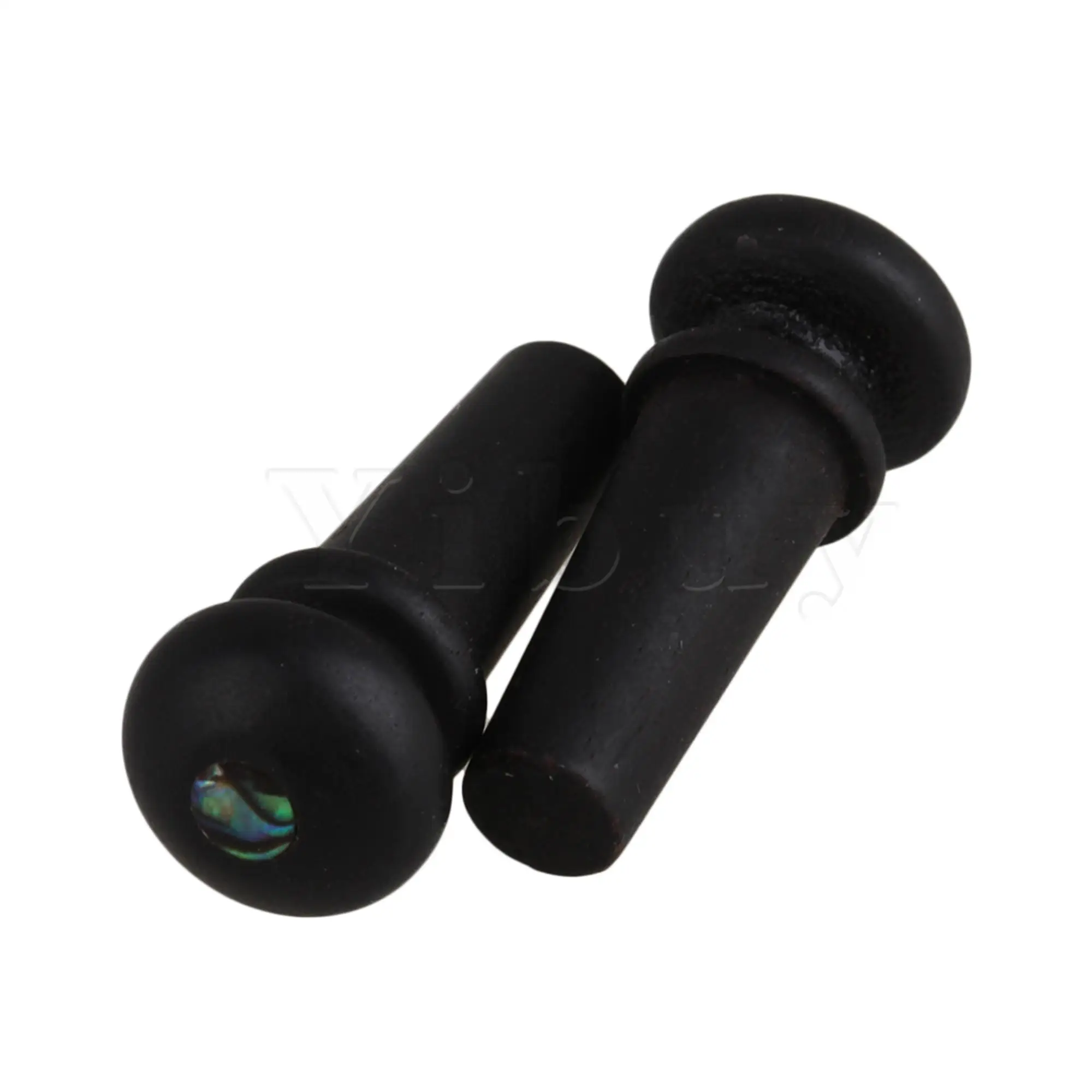 Yibuy Акустическая гитара из черного дерева наконечники с точечная отметка Абалон