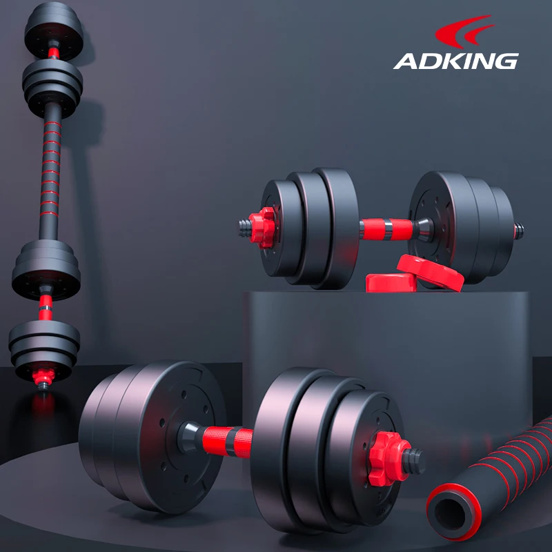 

Adjustable Dumbbells, Solid Dumbbell Weights-Non-Slip Dumbbells Set with Easy-Adjusting Hexagon Nut-Safe and Durable Dumbbells