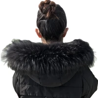 real animal fur natural fur raccoon fur collar real hair female luxury winter warmth male fur scarf fur collar