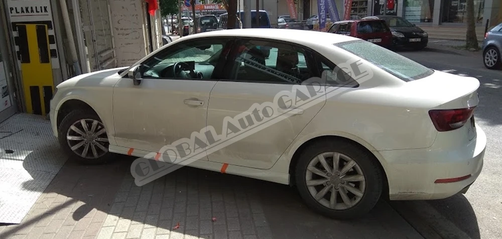 Боковые юбки порога 2013-2017 для Audi A3 8 в седана автомобильный Стайлинг