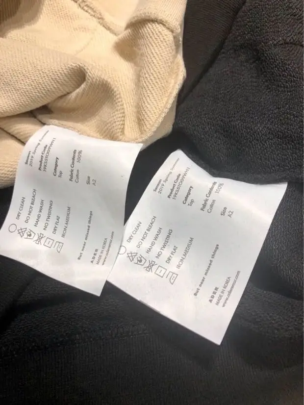 

Ader Errore Embroidery Hoodie High Quality Pocket On Sleeve Ader error x Maison Kitsune Pullover Embroidery Logo zipper Hoodied