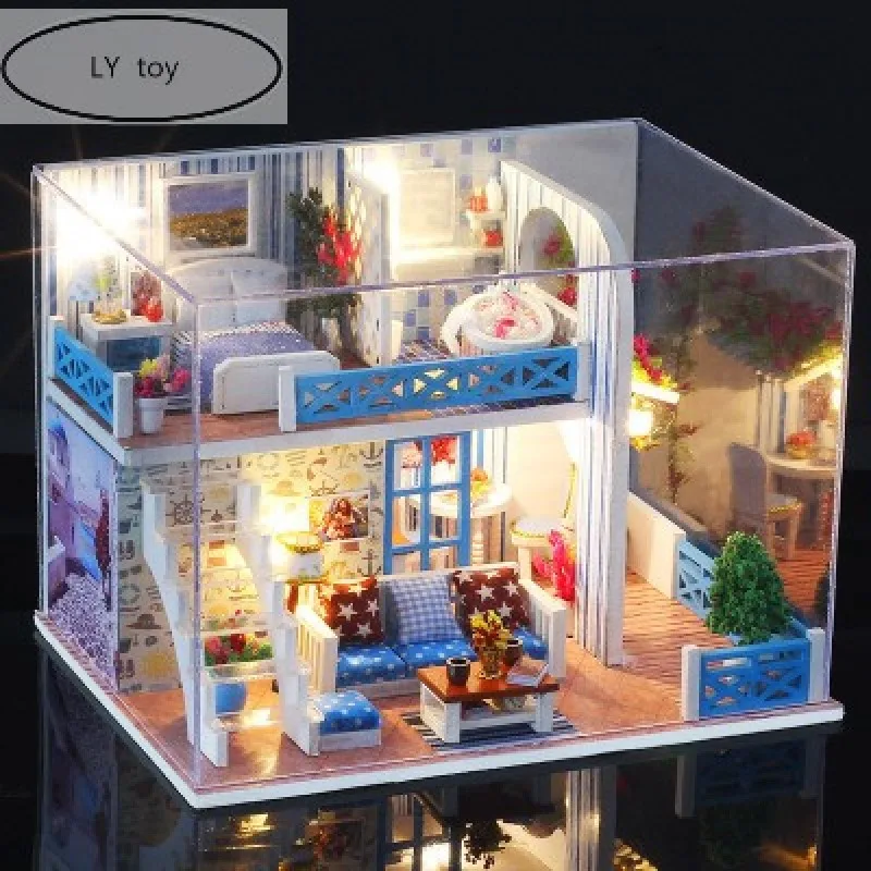 Diy кукольный домик игрушки для Детская кукла дом Горячая продажа DIY кабина