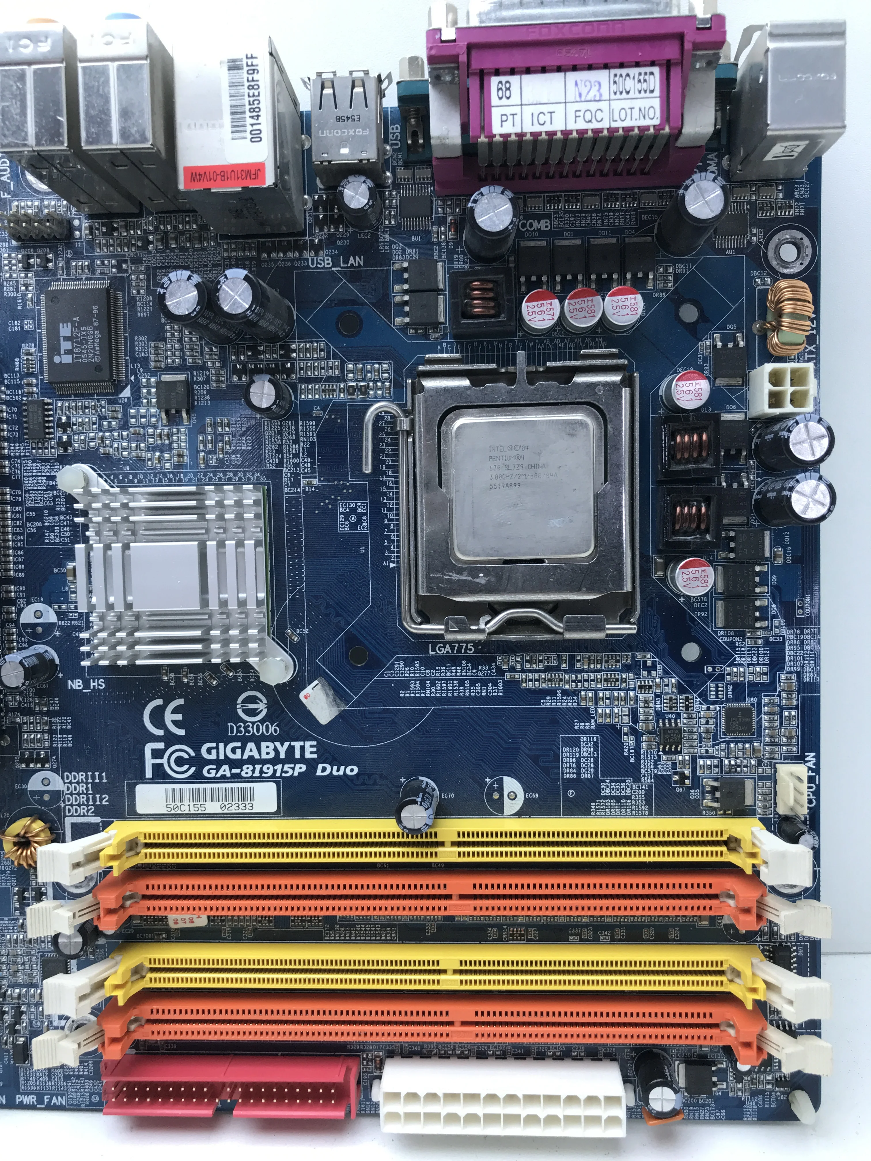 Материнская плата GIGABYTE GA-8I915P Duo (rev2.0) OEM LGA 775 +CPU +RAM | Компьютеры и офис