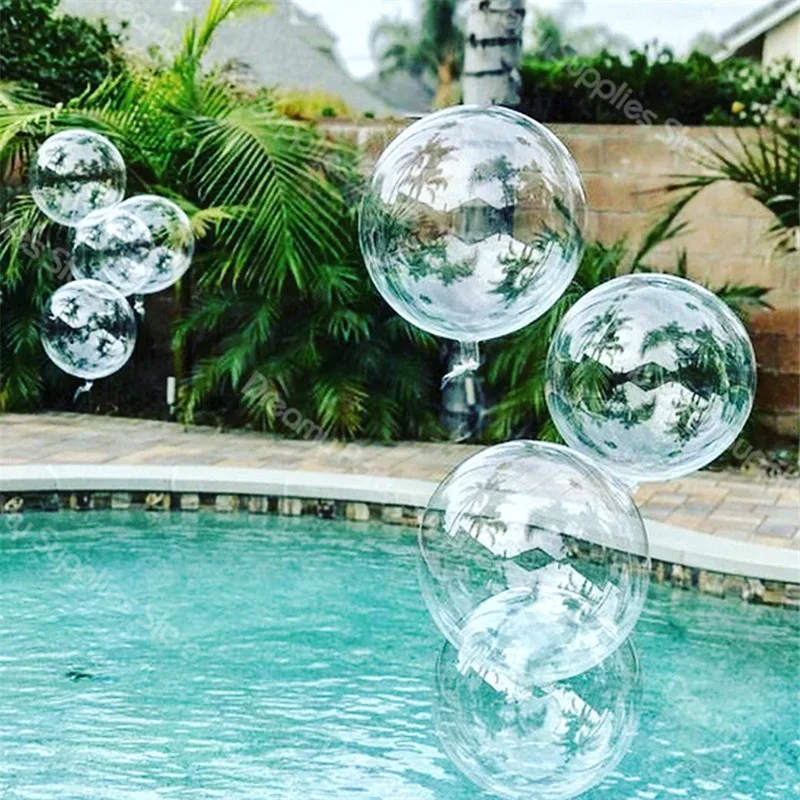 

100pcs 18''20'''24' Transparent Globes Clear Balloon Helium Inflatable Bobo Balloons Wedding Birthday Baby Shower Decoration