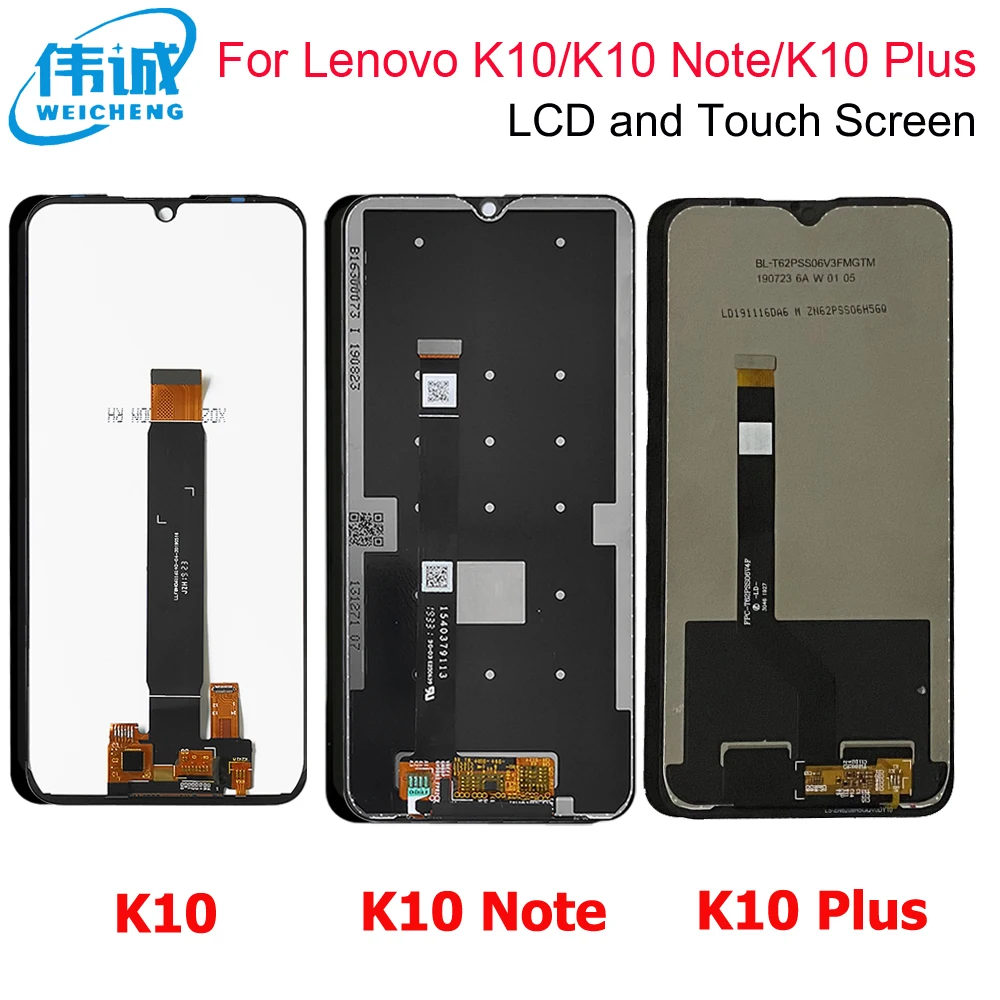 Оригинальный 100% протестированный ЖК-дисплей PAFR0026 для Lenovo K10 Note дигитайзер в сборе