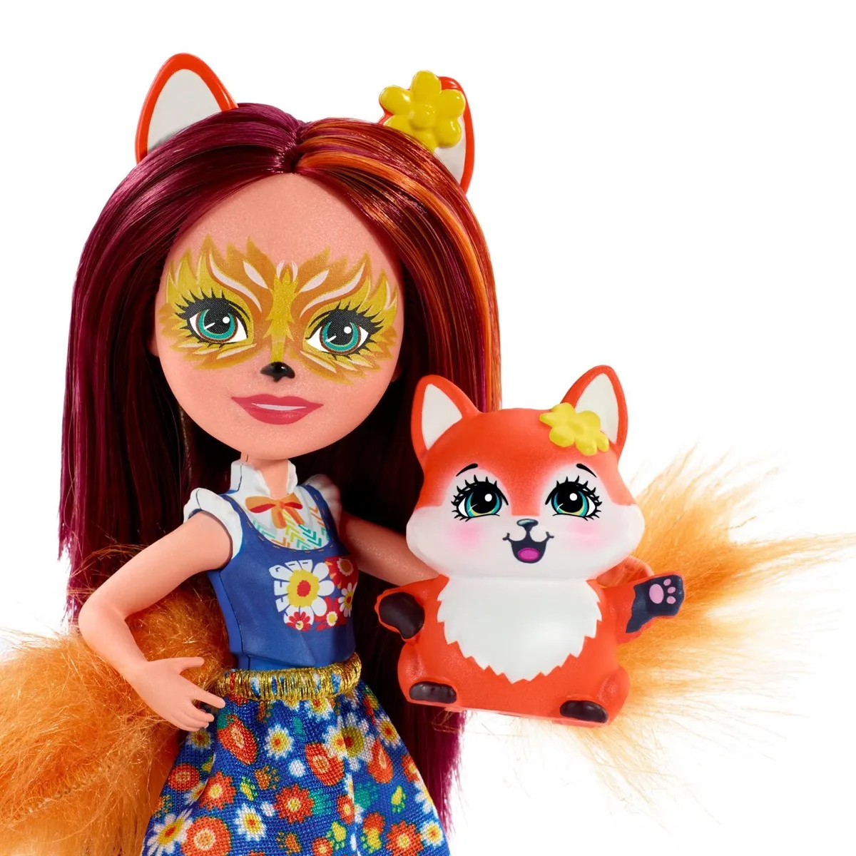 Кукольная база Enchantimals с питомцем Фелисити Фокс и Флик fxm71 оригинальная кукла mattel