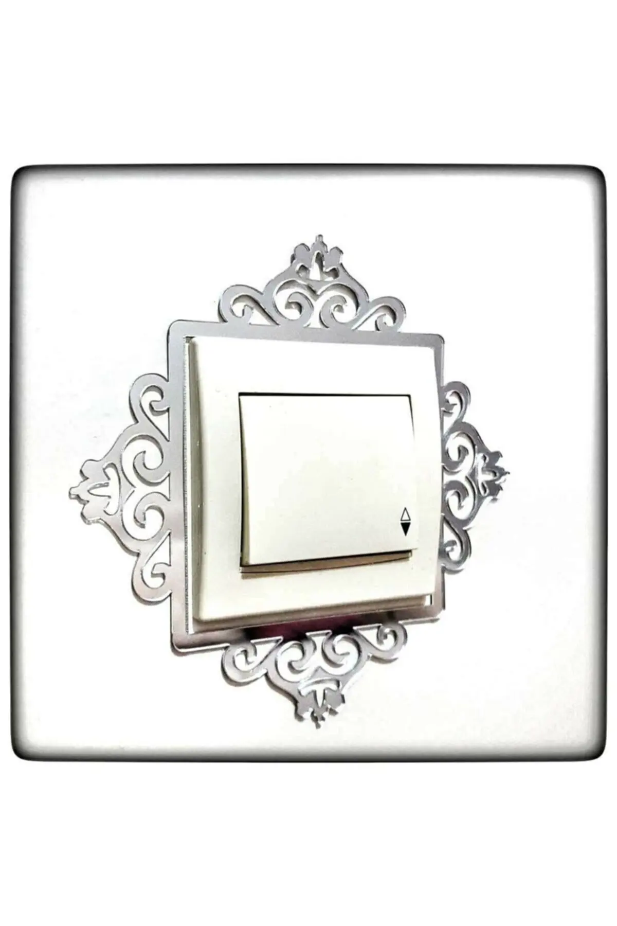 

CreaBlack Gold And Silver 3d Key Panel Solid Sticker Adhesive Plexi Luxury Fashion Royal Decoration Home Accessories Socket Set