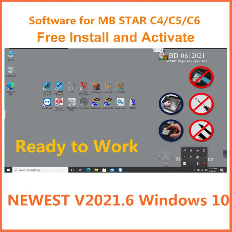 

Newest V2021.06 Xentry full software for MB STAR C4/C5/C6 Software Version Can work for Diagnostic Laptop D630/CF19/CF31/x201T