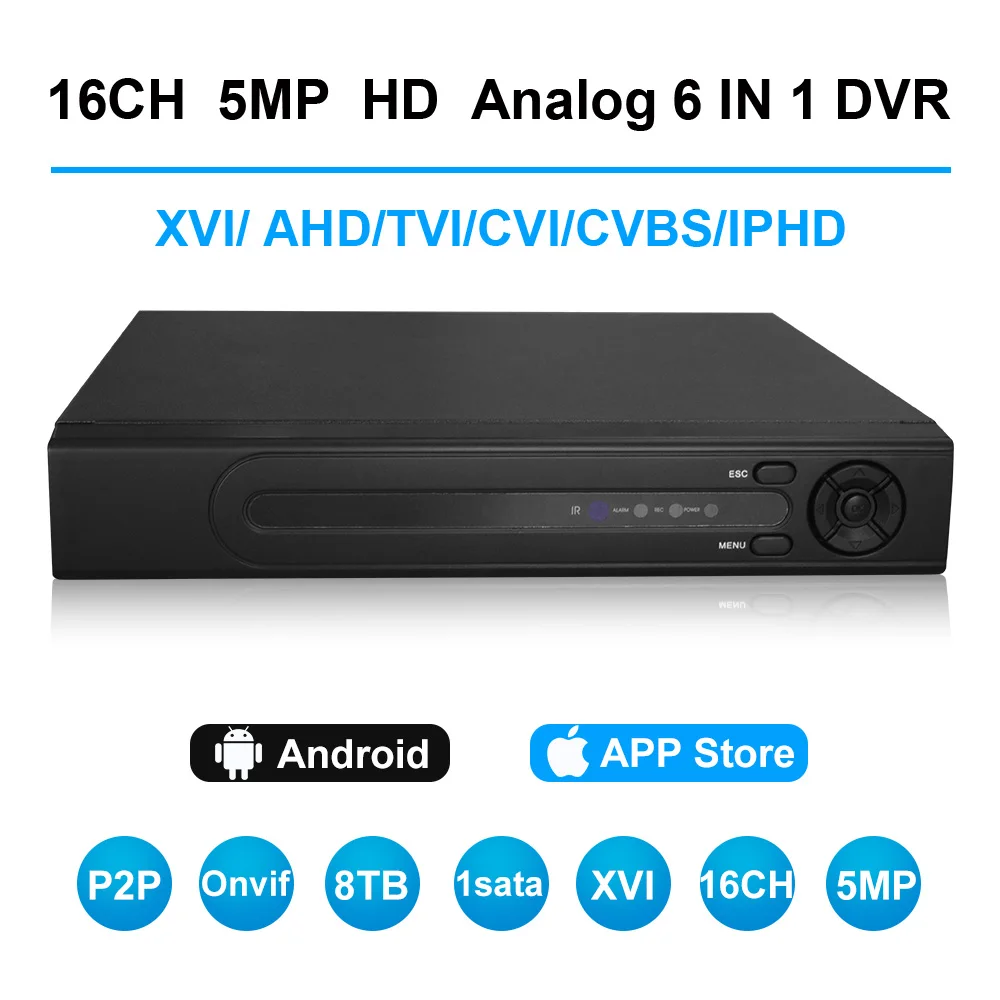 Видеорегистратор для CVBS TVI CVI AHD 5 МП 3 Мп IP|Видеорегистратор видеонаблюдения| |