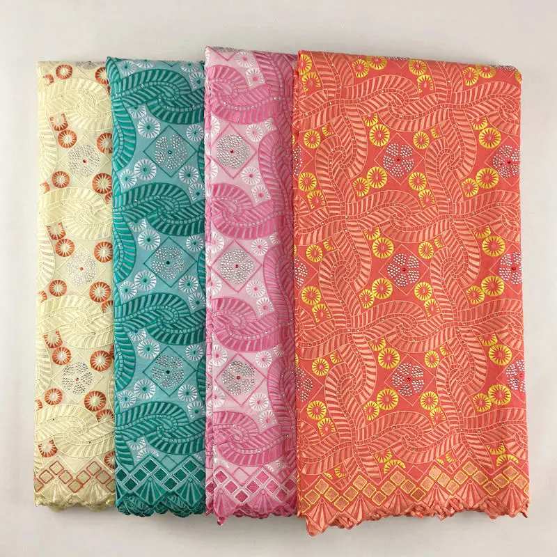 Хлопковая вуаль африканские кружевные ткани высокое качество вышивка мягкая с