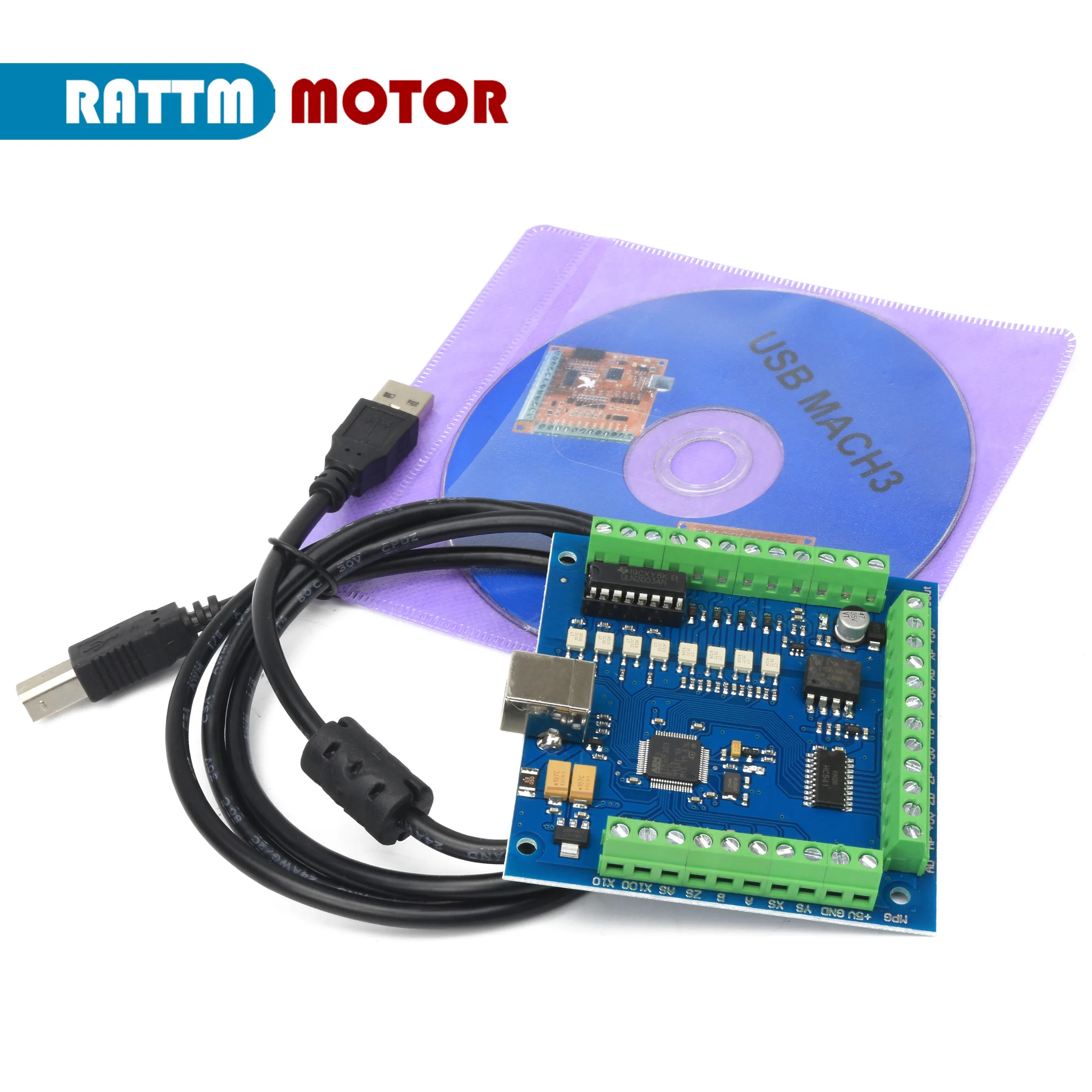 Набор контроллеров CNC 3 оси/4 оси Nema 23 шаговый двигатель + Драйвер TB6600 USB карта
