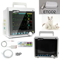 cms6000vet veterinary patient monitor 6 parameter ecg resp spo2 pr nibp heart rate machine for animal with etco2 and ibp