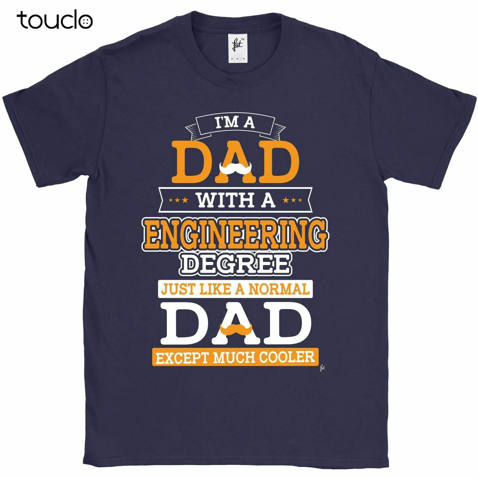 

I'm A Dad With Engineering Degree Cooler Than Normal Fathers Day Mens T-Shirt