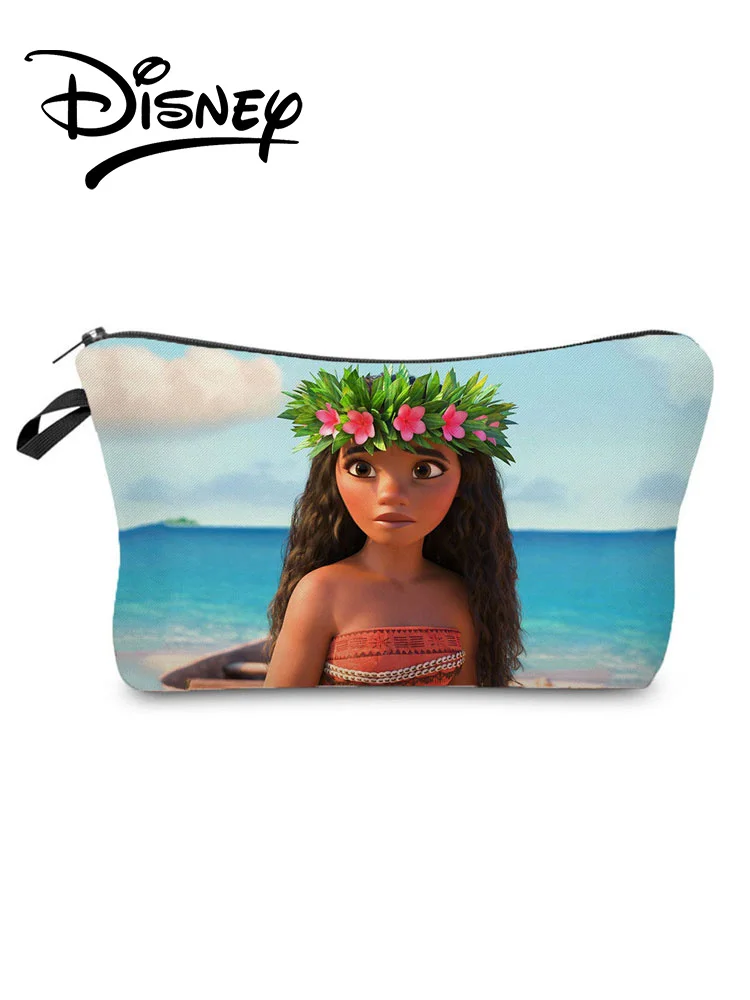 

Косметичка Disney Moana, органайзер высокого качества, портативная Детская сумка для конфет, мультяшная красивая черная сумка для девушек, косме...