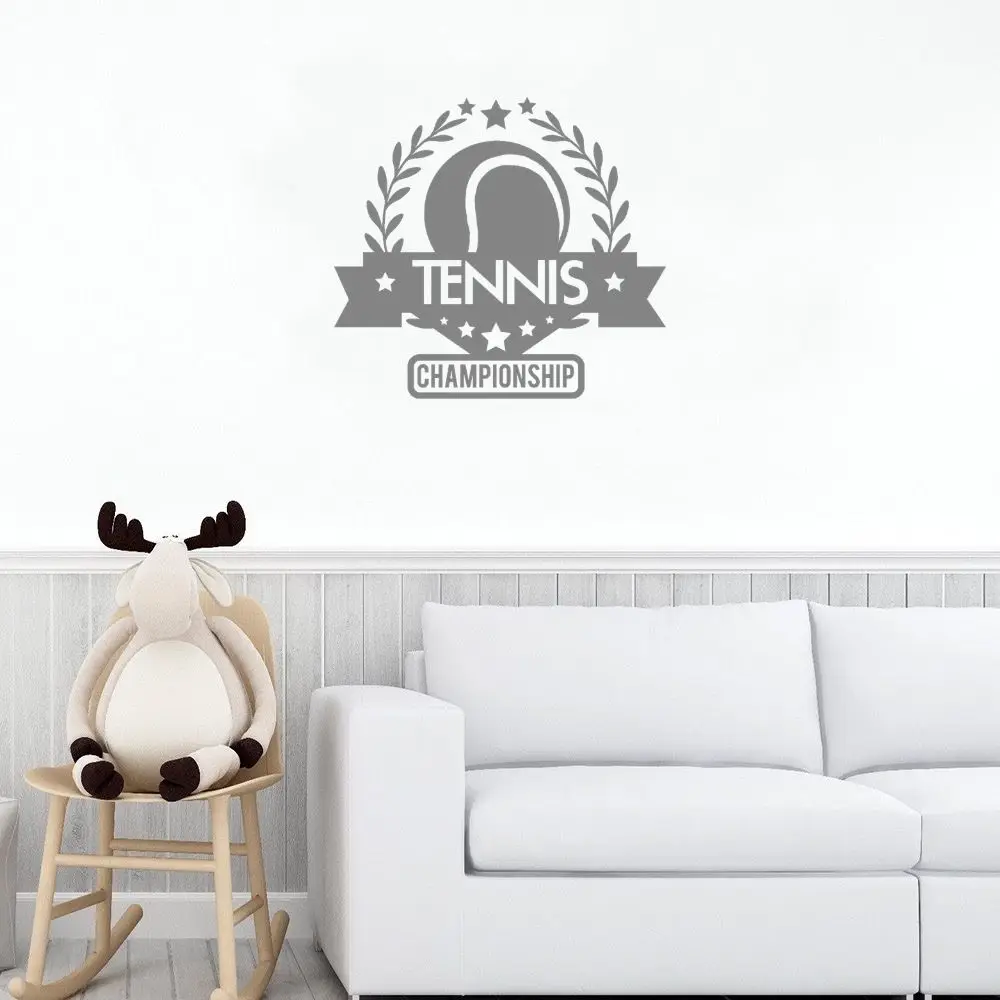 

Наклейки на стену для тенниса, искусство, съемная Спортивная наклейка для тенниса, украшение для гостиной A001117