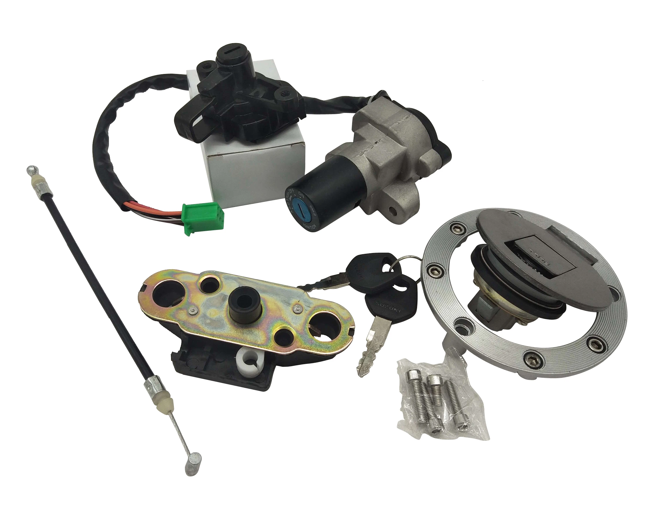 A367 для Suzuki GS500 2001-2012 GS 500 2001-2009 2010 2011 2012 Мотоциклетная система зажигания переключатель Топливный бак газа Кепки сиденья Lock