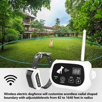 wireless dog fence pet containment system waterproof training collars 123 dogs